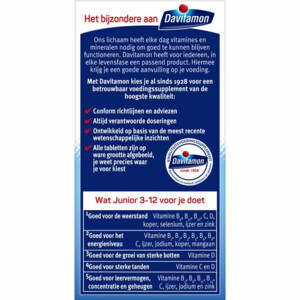 Davitamon Junior 3+ Kauwvitamines Framboos - 14.49 euro