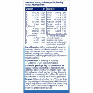 Davitamon Junior 3+ Kauwvitamines Framboos - 14.49 euro