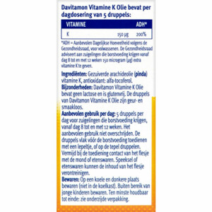 3x Davitamon Vitamine K Olie - 23.8 euro
