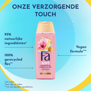 6x Fa Douchecrème Magnolia Cream & Oil - 13.69 euro