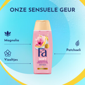 6x Fa Douchecrème Magnolia Cream & Oil - 13.69 euro