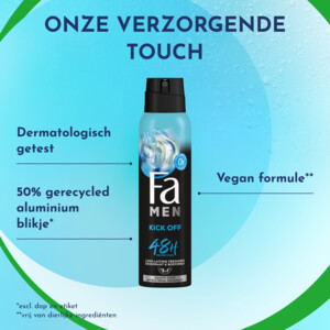 6x Fa Men Deodorant Spray Kick-Off - 16.29 euro