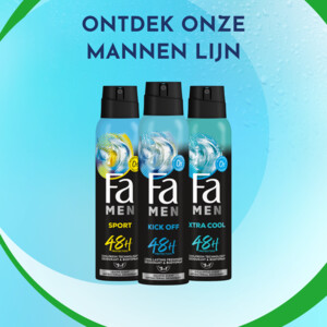 6x Fa Men Deodorant Spray Kick-Off - 16.29 euro
