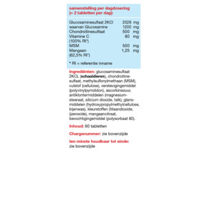 Glucon Combi Glucosamine Chondroïtine/MSN + Mangaan - 14.65 euro
