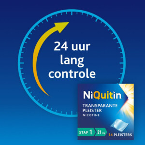 Niquitin Clear Nicotinepleisters 21 mg Stap 1 - 35.95 euro