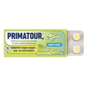 Primatour bij Reisziekte - 5.99 euro