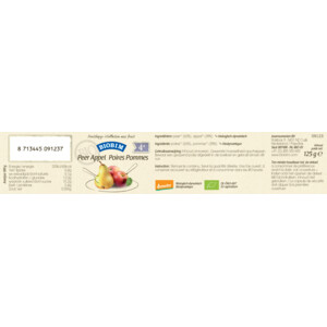 Biobim Fruithapje 4+ mnd Peer & Appel - 1.49 euro