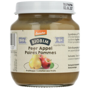 Biobim Fruithapje 4+ mnd Peer & Appel - 1.49 euro