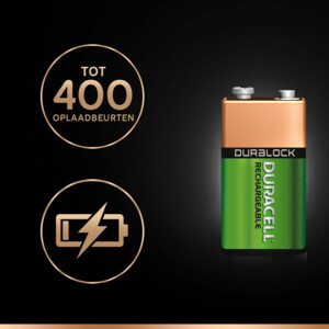 Duracell Oplaadbare Batterij Ultra 9V - 14.39 euro