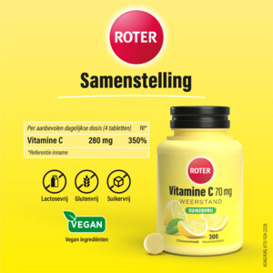 3x Roter Vitamine C 70mg Suikervrij - 26.61 euro