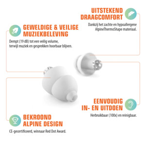 Alpine Oordopjes Partyplug - 11.75 euro