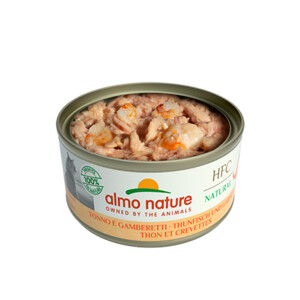 Almo Nature HFC Natural Kattenvoer Nat Blikje Tonijn & Garnaal 70 gr