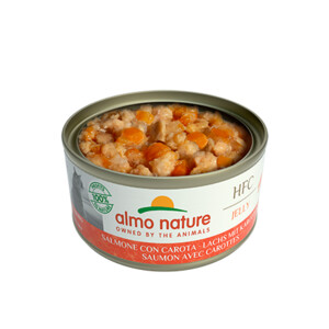 24x Almo Nature HFC Jelly Kattenvoer Nat Zalm & Wortel 70 gr