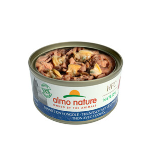 24x Almo Nature HFC Natural Kattenvoer Nat Blikje Tonijn & Mosselen 70 gr