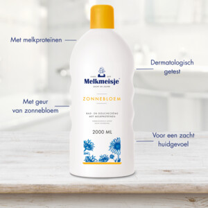 Melkmeisje Bad en Douche Crème Zonnebloem - 5.29 euro