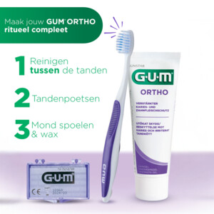 4x GUM Tandpasta Ortho - 24.37 euro