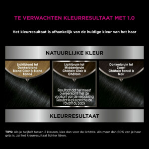 3x Garnier Olia Permanente Crèmekleuring 1.0 Zwart - 43.36 euro