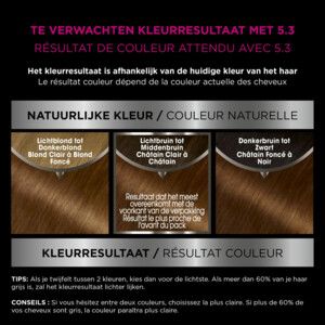 3x Garnier Olia Permanente Crèmekleuring 5.3 Licht Goudbruin - 43.61 euro