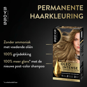 2x Syoss Oleo Intense Haarverf 7-10 Natuurlijk Blond - 15.38 euro