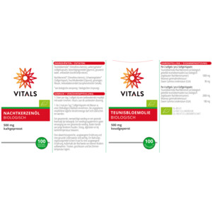 2x Vitals Biologische Teunisbloemolie - 34.93 euro