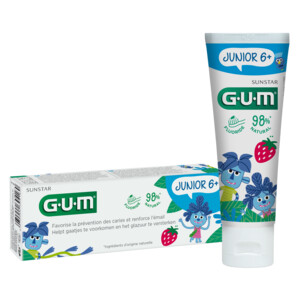 4x GUM Tandpasta Junior 6+ - 13.57 euro
