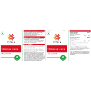 2x Vitals Vitamine K2 90mcg - 36.62 euro
