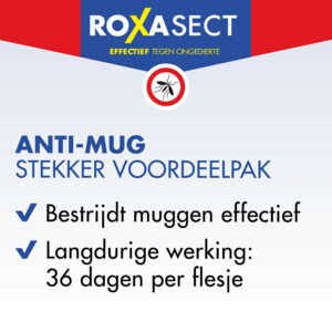 Roxasect Anti Mugstekker + 2 navullingen - 12.15 euro