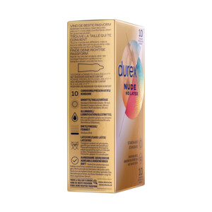 6x Durex Condooms Nude Latex Vrij - 66.49 euro