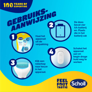 Dr. Scholl's Velvet Smooth Elektronische Voetvijl - 29.99 euro