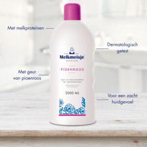 Melkmeisje Bad en Douche Crème Pioenroos - 5.29 euro