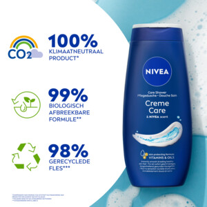 6x NIVEA Douchecrème Care - 26.55 euro