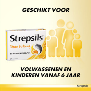 Strepsils Zuigtabletten Citroen & Honing - 6.99 euro