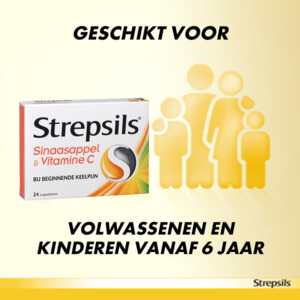 Strepsils Zuigtabletten Sinaasappel & Vitamine C - 6.99 euro