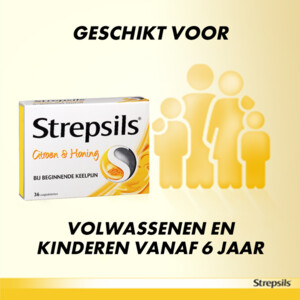 Strepsils Zuigtabletten Citroen & Honing - 8.75 euro