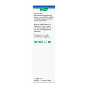 A.Vogel Cinuforce Neusspray Sterk + Menthol - 6.65 euro