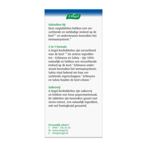 A.Vogel Keeltabletten - 5.55 euro