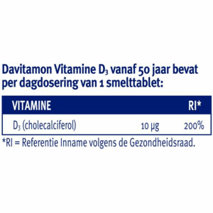 Davitamon Vitamine D3 Vanaf 50 Jaar - 15.09 euro