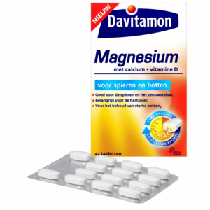 4x Davitamon Magnesium Spieren en Botten - 33.97 euro