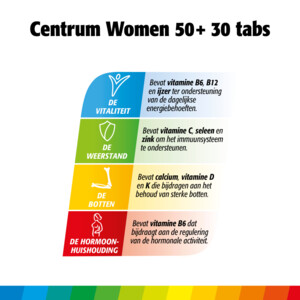 Centrum Woman 50+ Multivitaminen - 14.49 euro