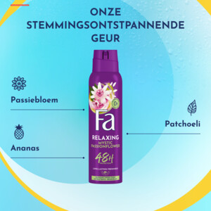 6x Fa Deodorant Spray Mystic Passionflower - 16.69 euro