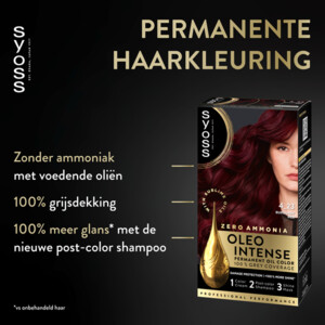 Syoss Oleo Intense Haarverf 4-23 Bordeaux Rood - 9.49 euro