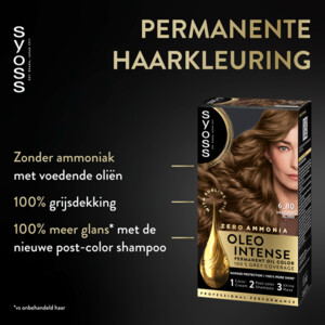 3x Syoss Oleo Intense Haarverf 6-80 Caramel Blond - 26.86 euro