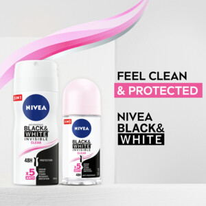NIVEA Deodorant Spray Invisible For Black & White - 4.65 euro