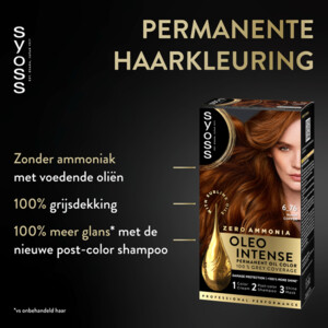 Syoss Oleo Intense Haarverf 6-76 Warm Koperblond - 9.49 euro