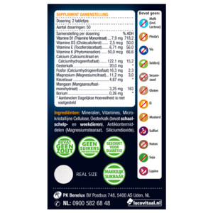 2x Lucovitaal Oesterkalk Calcium Vitamine D3 & K - 9.99 euro