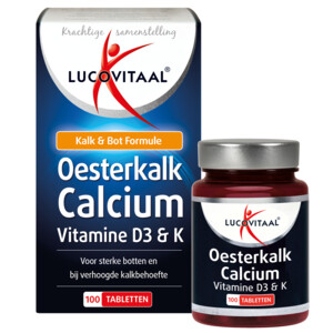 2x Lucovitaal Oesterkalk Calcium Vitamine D3 & K - 9.99 euro