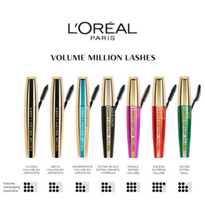 L'Oréal Volume Million Lashes Mascara Extra Black - 16.99 euro
