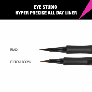 Maybelline Hyper Precise All Day Liquid Eyeliner 001 Forest Brown - 9.99 euro