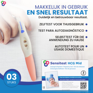 Sensitest Zwangerschapstest Midstream - 5.99 euro