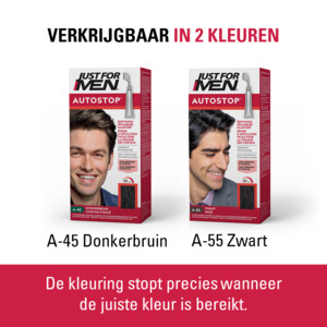 Just for Men Autostop Haarverf Donkerbruin A45 - 12.99 euro